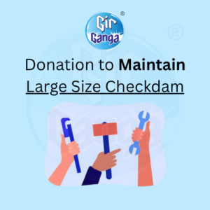Donation to Maintain Large Checkdam